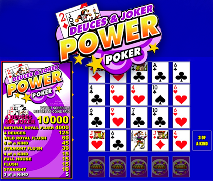 Deuces & Joker - 10 Play Power Poker
